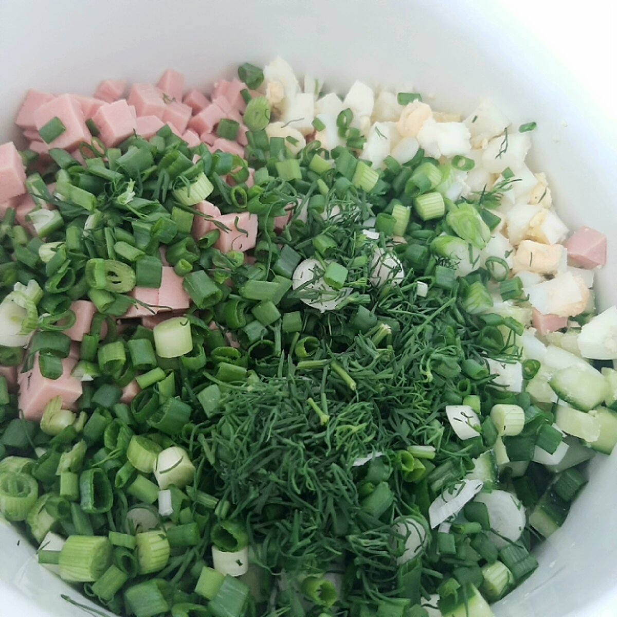 Окрошка с квасом