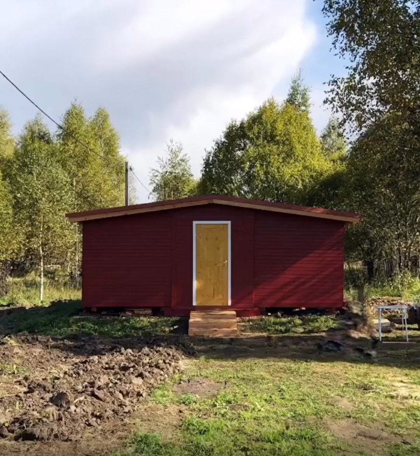 Дачный домик 6х6 с верандой, цена рублей - проект «Садовод»