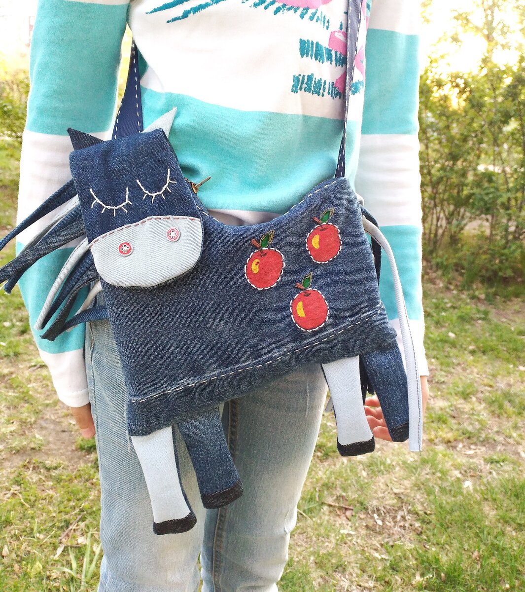 Детская сумочка из старых джинсов от Марина Море, / Фотофорум на l2luna.ru