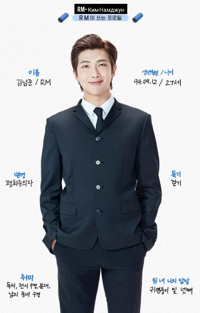 Лидер группы BTS — Kim Nam Joon (Rap Monster) | 김남준