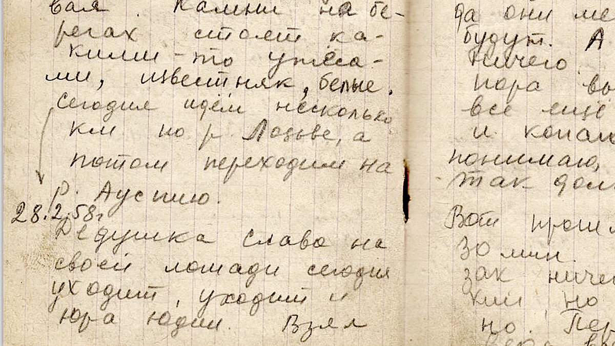 Перевал Дятлова. Дневник Зины Колмогоровой за 28 января.