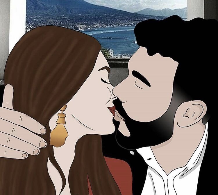 На Севере Италии на улицах я встречала гораздо меньше проявления чувств между мужчиной и женщиной,  а на Юге я это вижу постоянно