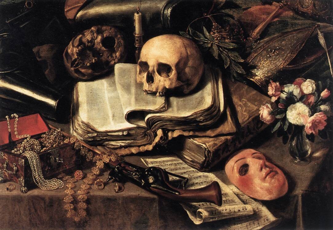 Антонио Переда. Мечта рыцаря (фрагмент). Около 1650, холст, масло