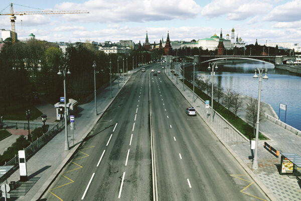 Москва во время пандемии. Фото из интернета.