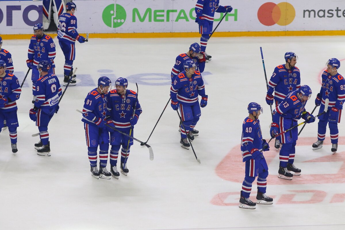 Минское "Динамо" обыграло СКА со счётом 4:3 (Фотограф: Максим Константинов, P1spb.ru)