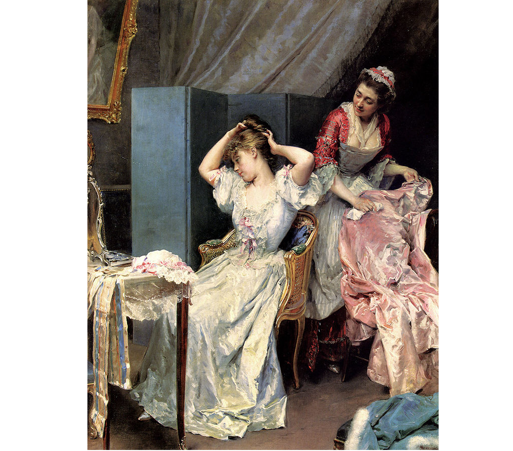 "За туалетом", Раймундо Мадрасо, 1890-е. (сс) Wikimedia Commons