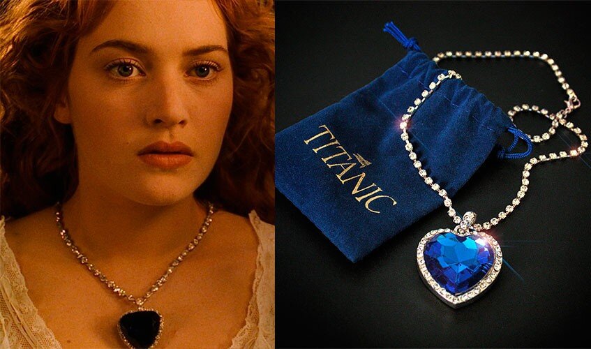 "Сердце океана" на героине фильма "Титаник"