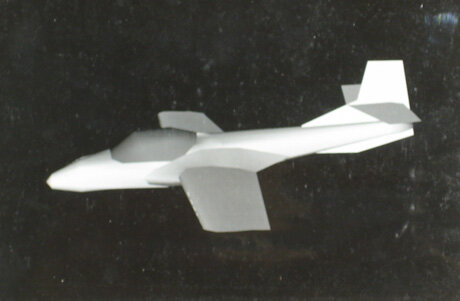 Поляроид модели самолета, созданного Анри Гуро