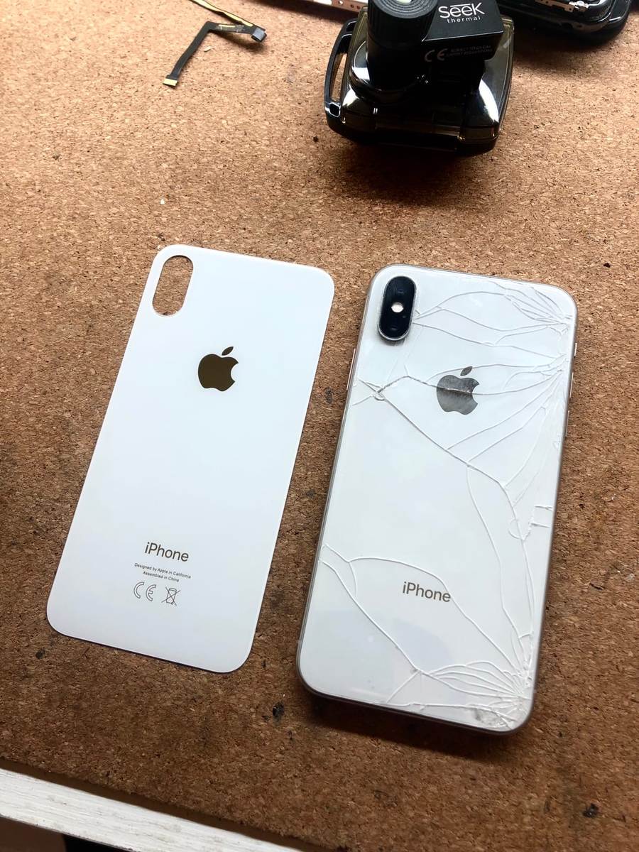 Замена задней крышки iphone x