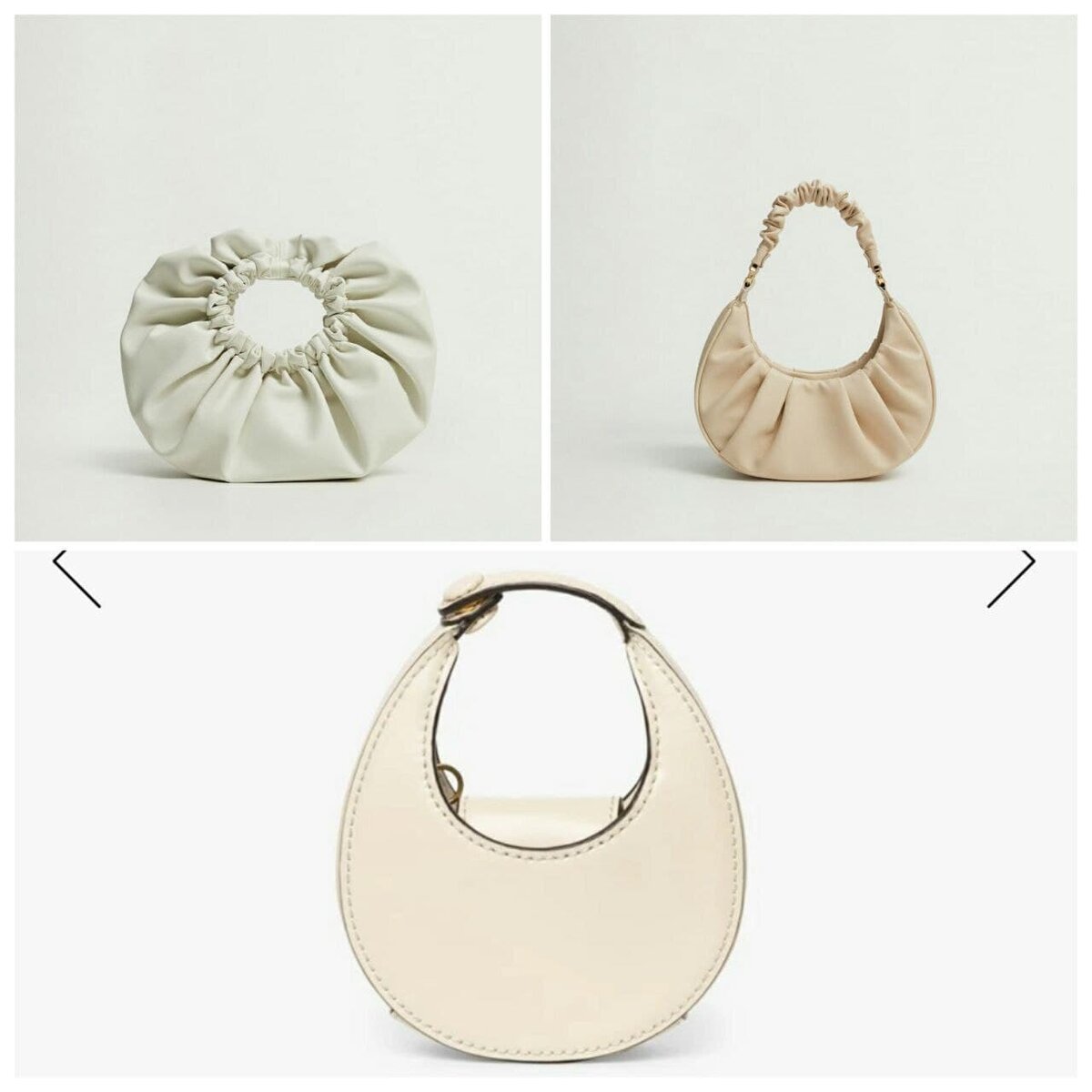 Сумки, напоминающие форму круассана, Луны или банана