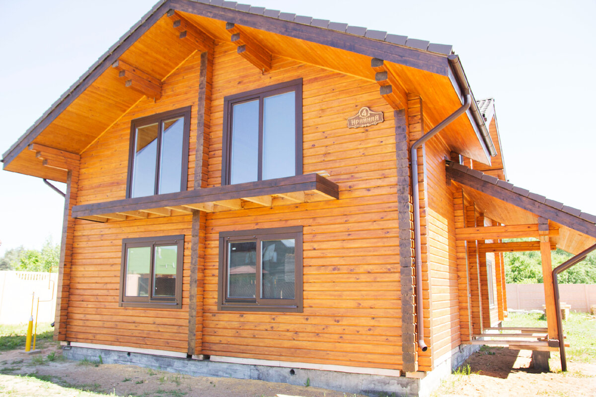 Дом из бруса по проекту S-133|Экохоум 