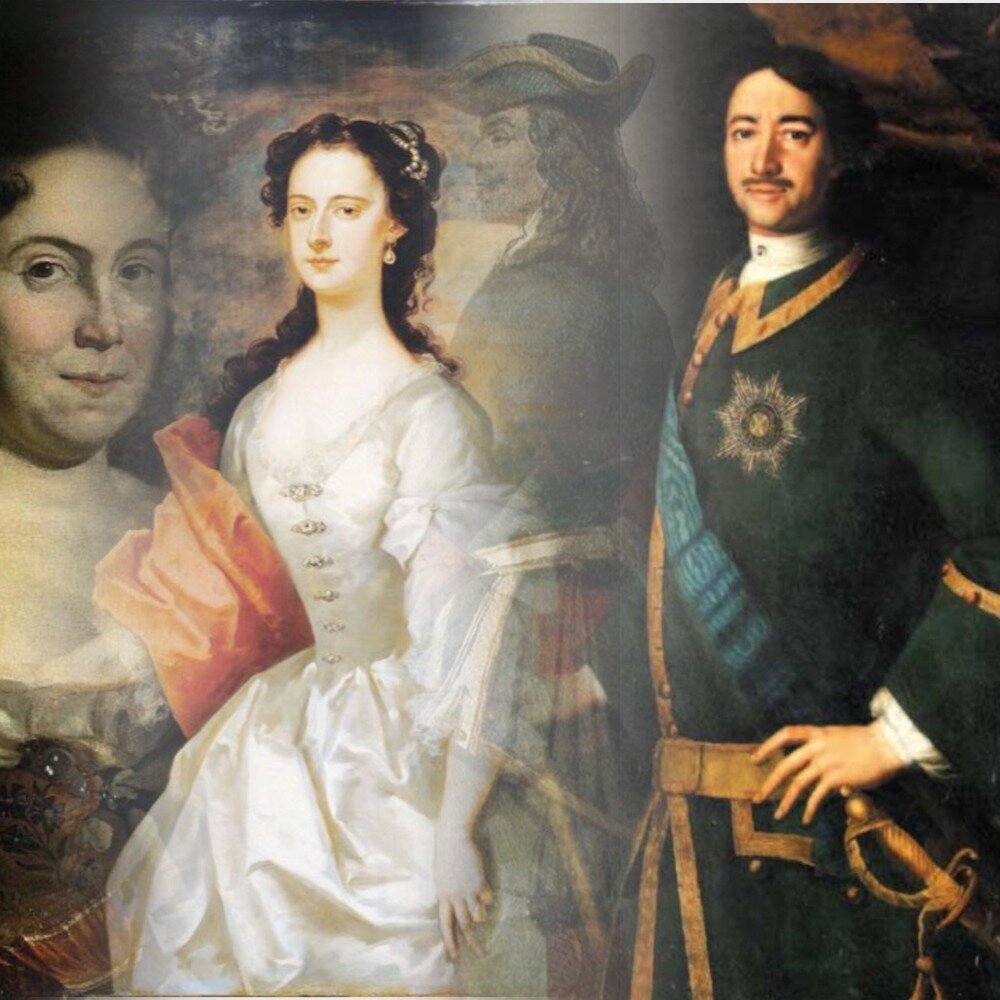 В коллаже использованы работы художников: К. де Моора, Д. Вандербанка (не является портретом Марии Гамильтон), Л. Каравака. 