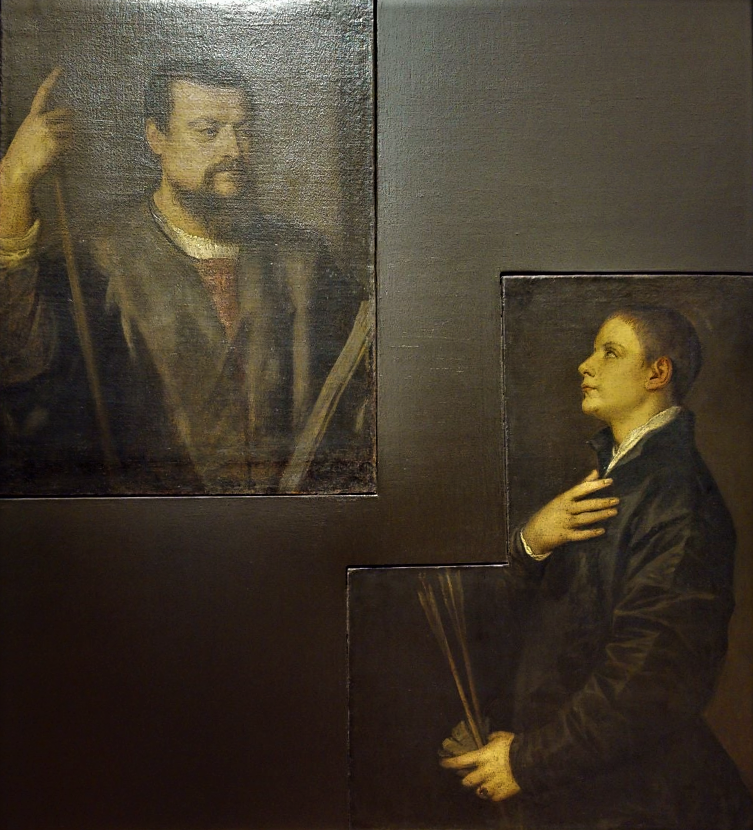 Тициан, «Портрет оратора Франческо Филетто и его сына», 1538-1540, холст, масло, Музей истории искусств, Вена,  Австрия