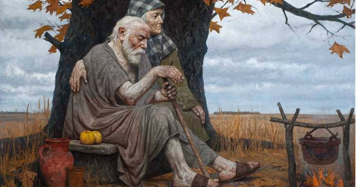 Тишина и старик. Удмуртскую сказку «старик, старуха и берёза. Старец и юноша. Старец и женщина. Слепой старик