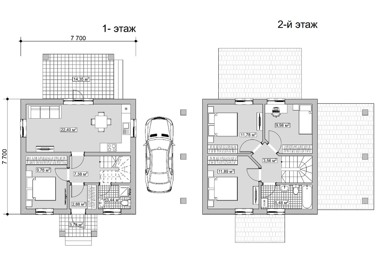 Мансардный дом 88 кв.м. | ArchDesign-live | Дзен