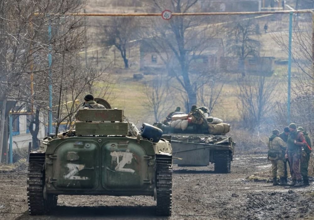 Народная милиция ДНР в районе Бугаса. Источник: t.me/Military_Photos