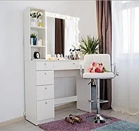 Гримерный столик. Размеры 1000×1600×400. В эту сумму входят материал, изготовление, фурнитура, зеркало, установка. Доставка по городу и электронный эскиз в ПОДАРК ОТ КОМПАНИИ 🎁. Также можем изготовить по Вашим размерам. Ценам14900