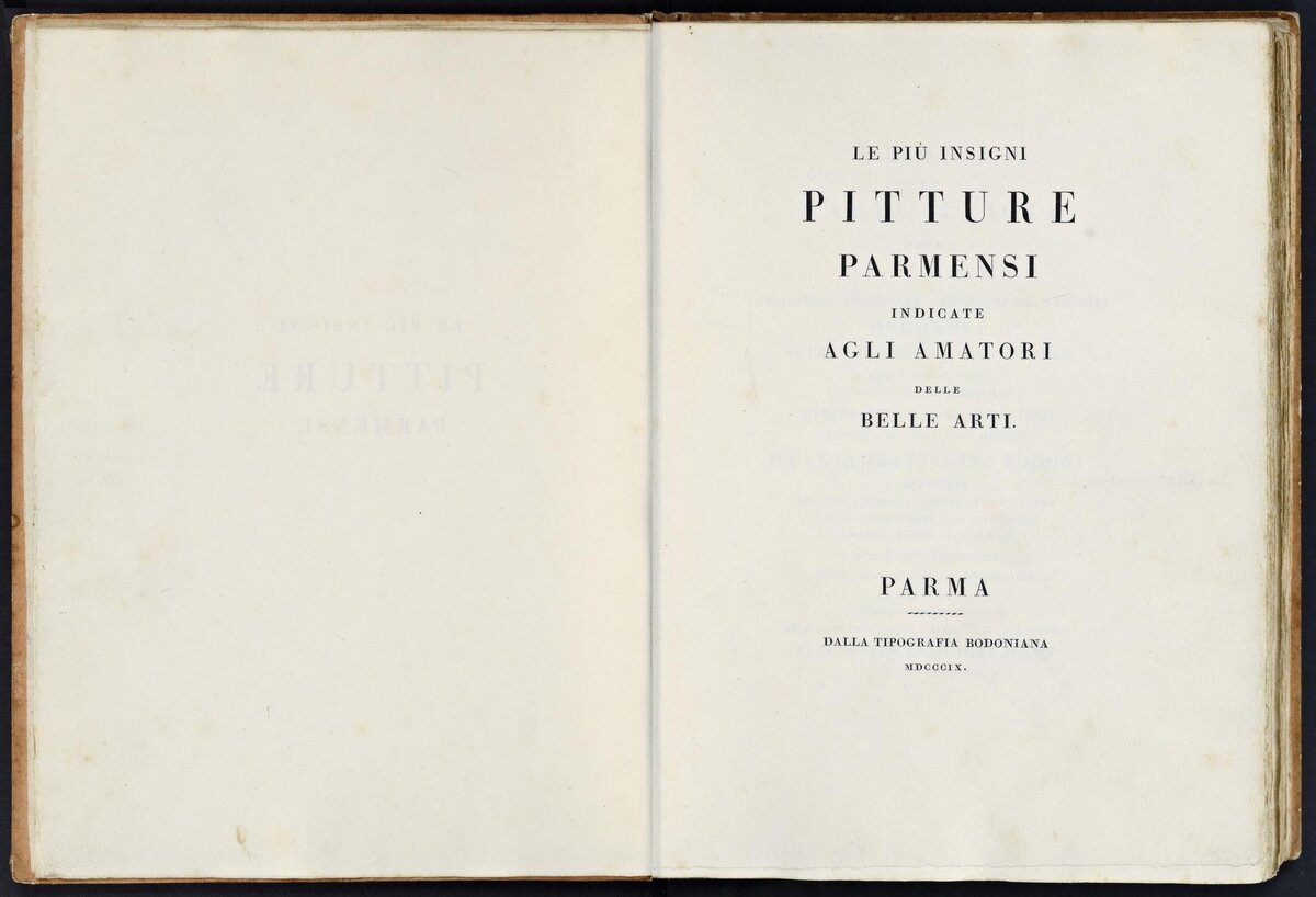 Титульный лист Джамбаттисты Бодони. 1809