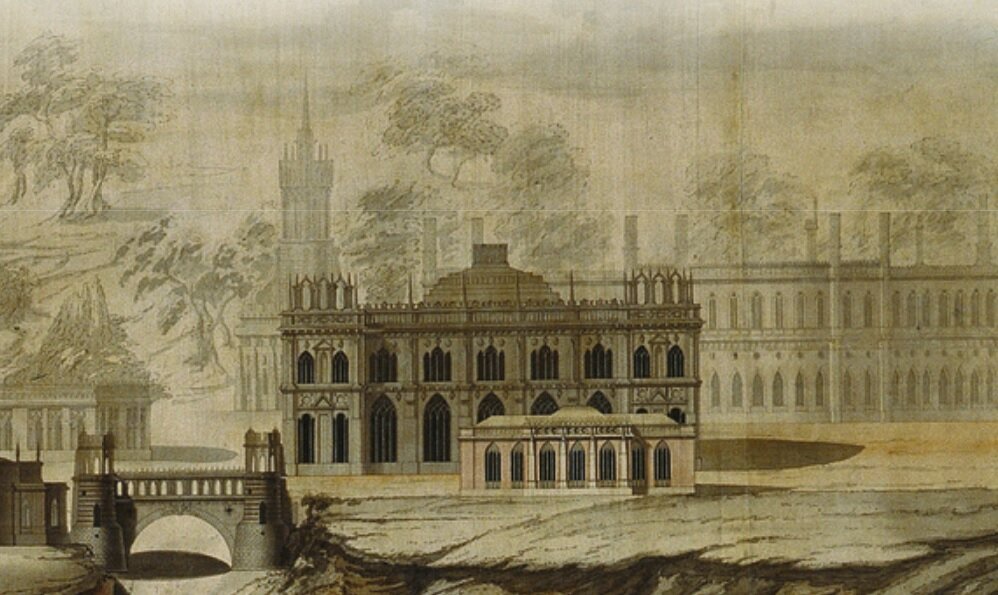 Фрагмент панорамы Царицыно. Источник: ГНИМА