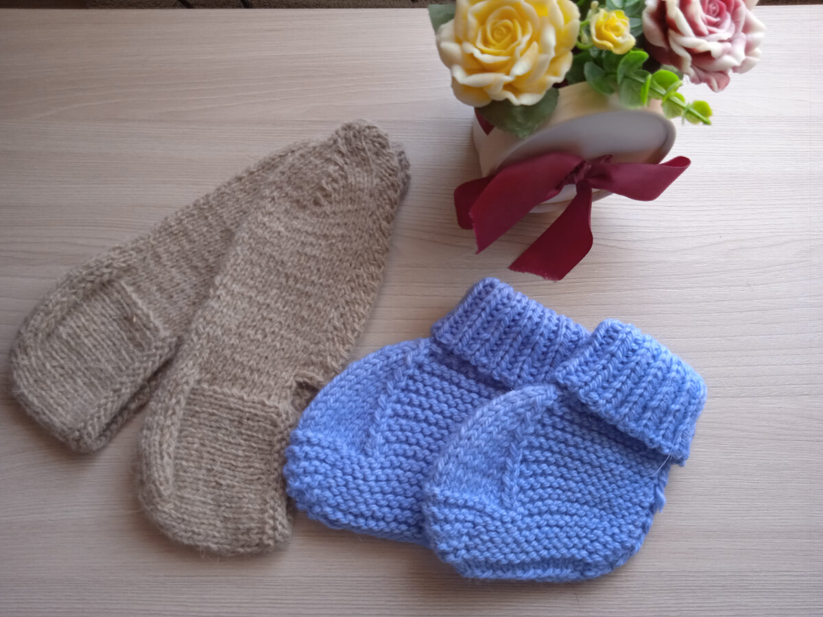 Пинетки спицами