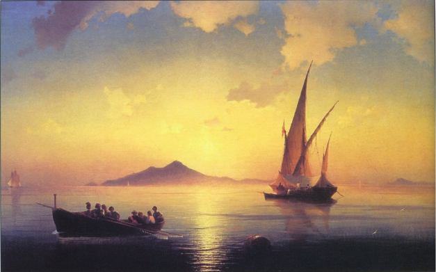 Картина айвазовского утро в неаполитанском заливе