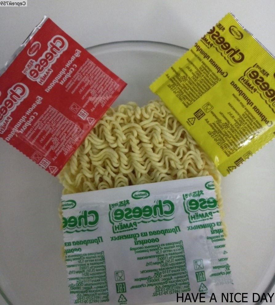 Стандартный набор упаковки с лапшой