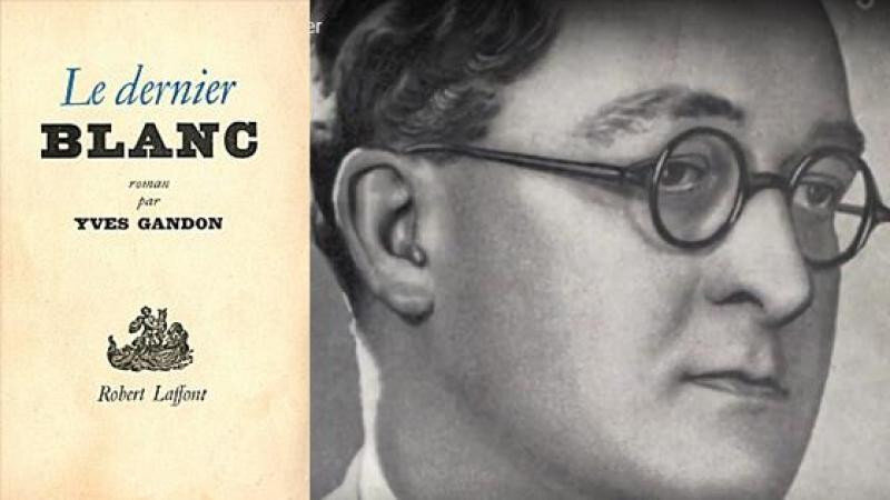 Ив Гандон и обложка его первого НФ романа.