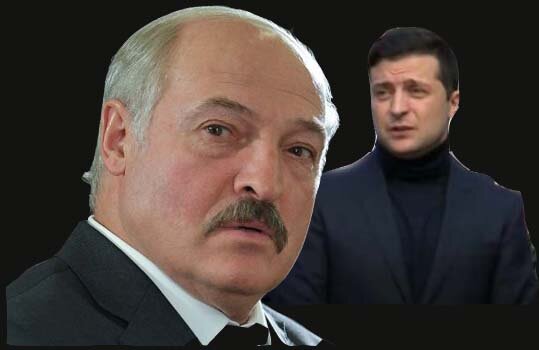 Персонажи истории с задержанием 33 россиян - президент Белоруссии Лукашенко и президент Украины Зеленский.