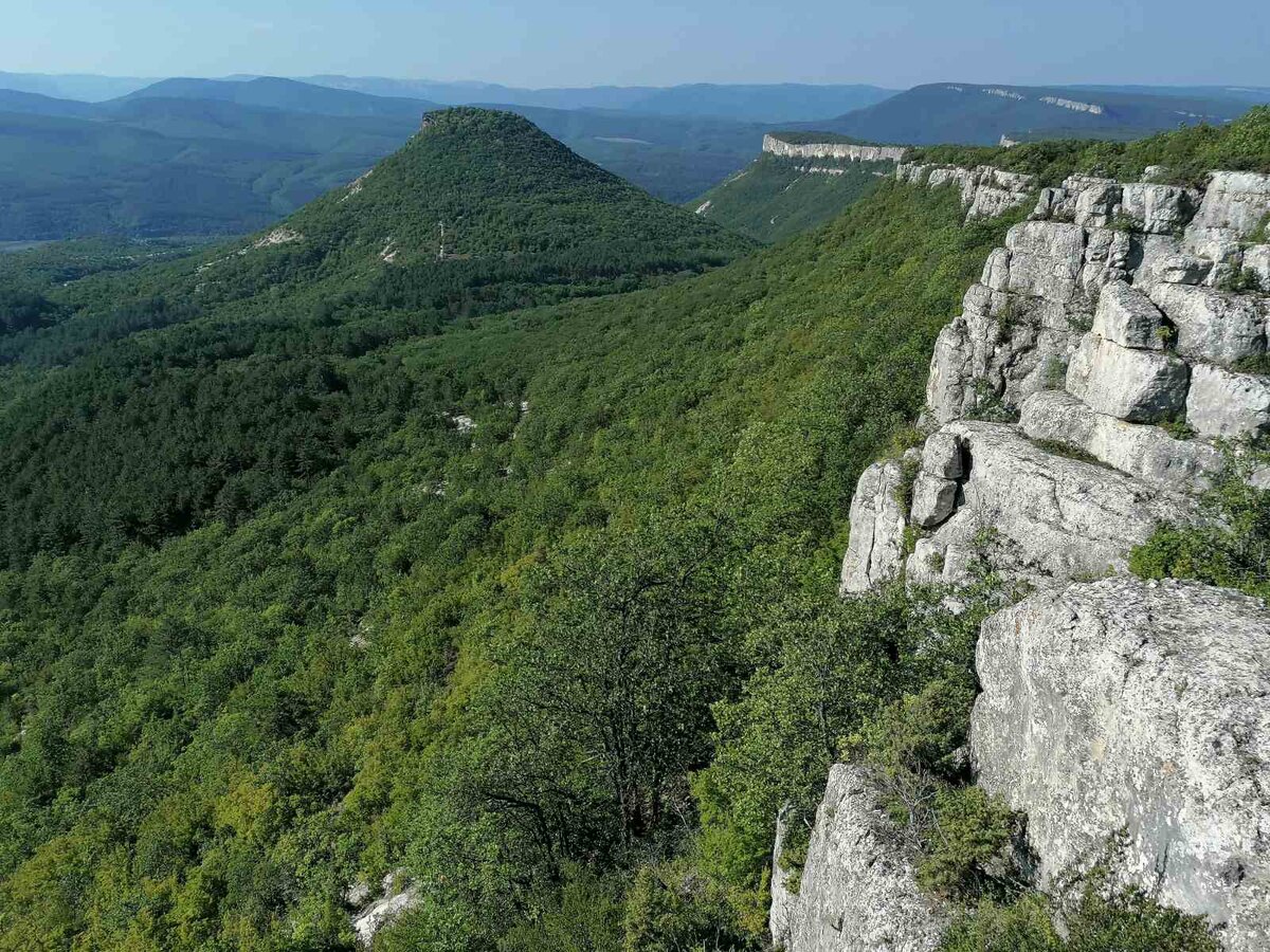 Вид со смотровой площадки на Тепе-Кермен