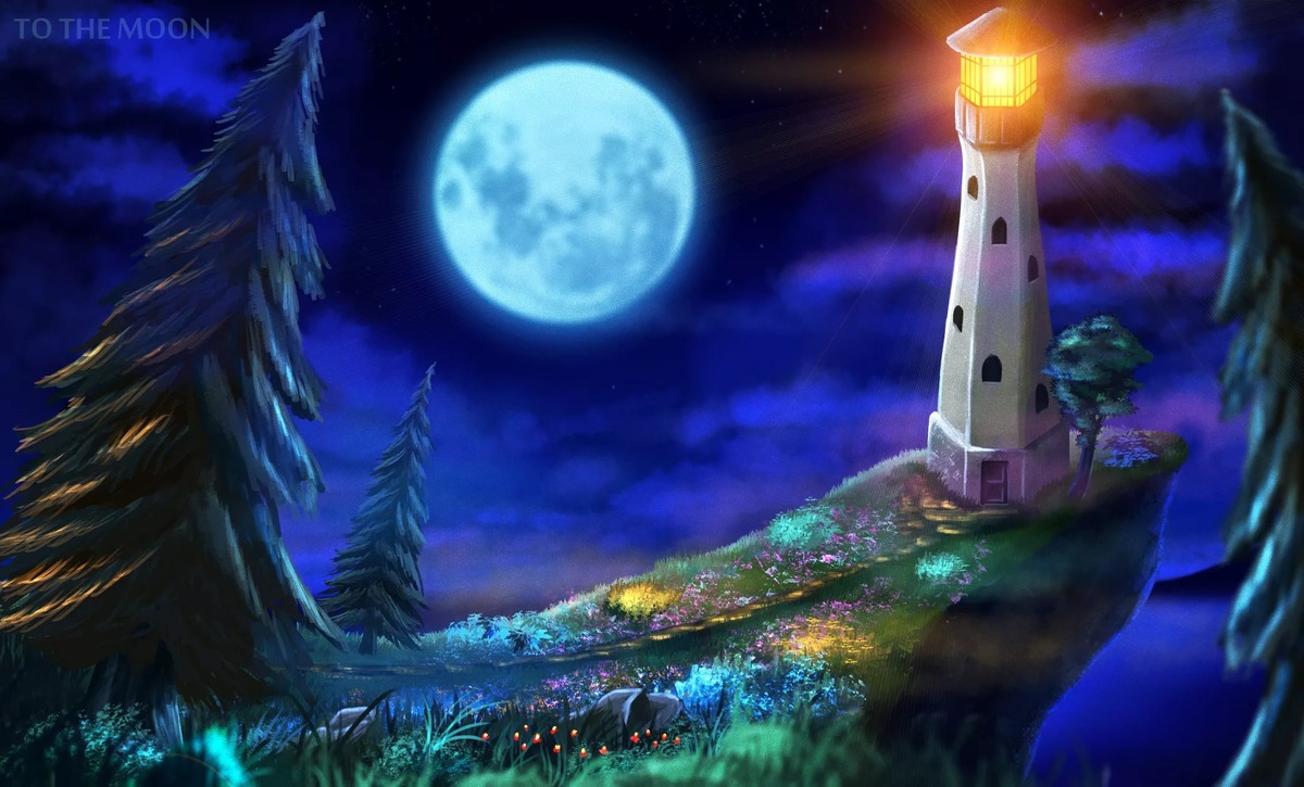 арт по to the moon, взято из интернета