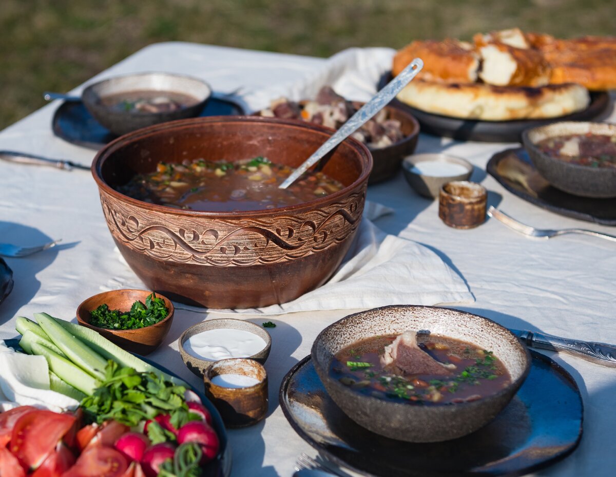 Рецепт фасолевого супа с сушеным мясом | #готовимсчабан | Дзен