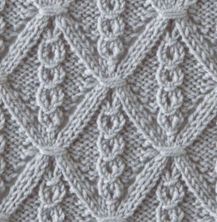 Узор спицами №78 Большая книга японских узоров. Хитоми Шида.