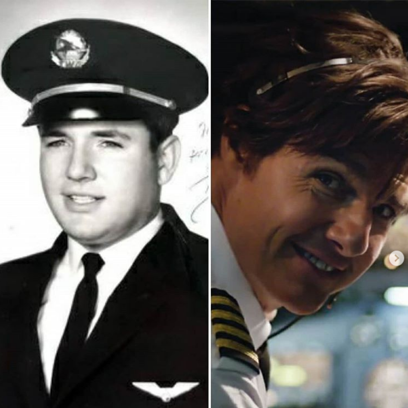 Летчик Барри Сил и актер Том Круз, сыгравший его в фильме «Сделано в Америке» 