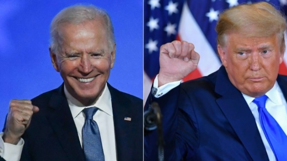Джо Байден и Дональд Трамп.