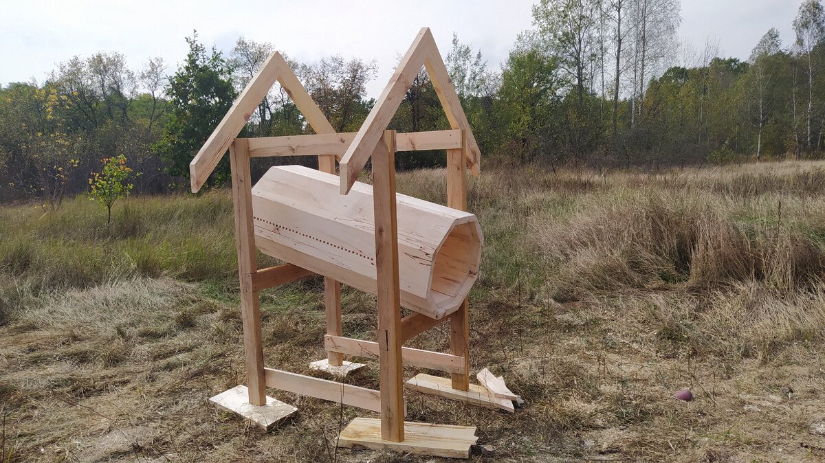 Толщина двойных стен 70 мм.  Щели перекрываются следующим слоем