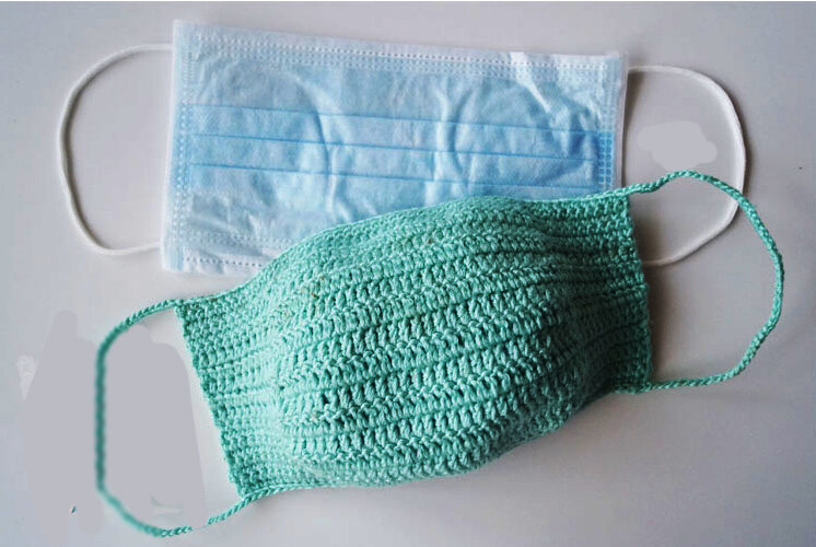 результат вязанный крючком маски 