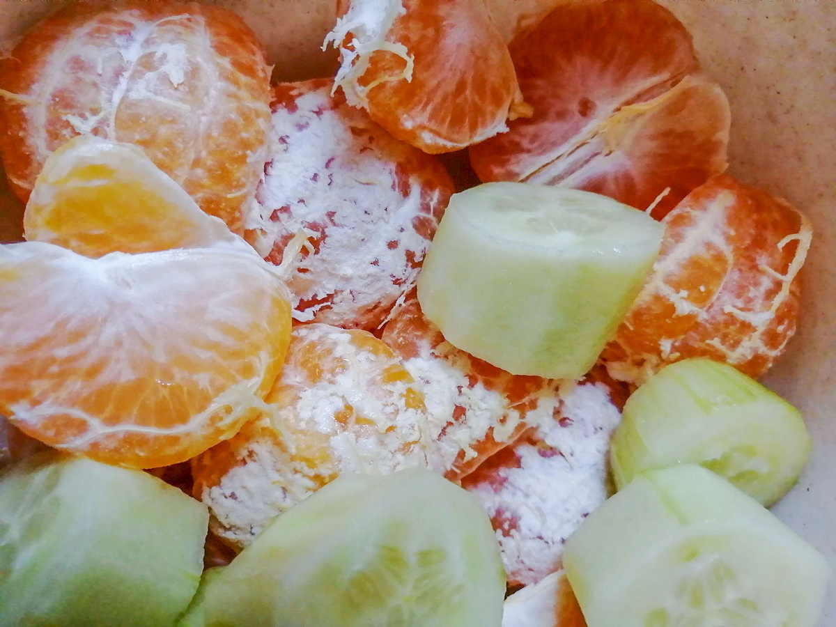 Мандарины и огурцы - идеальная пара для сока в сезон простуд