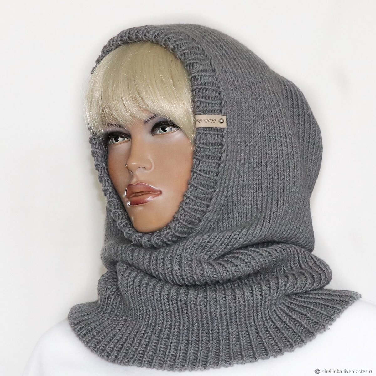 Фото: https://www.livemaster.ru/item/28657565-aksessuary-snud-kapyushon-vyazanyj-uniseks-seryj