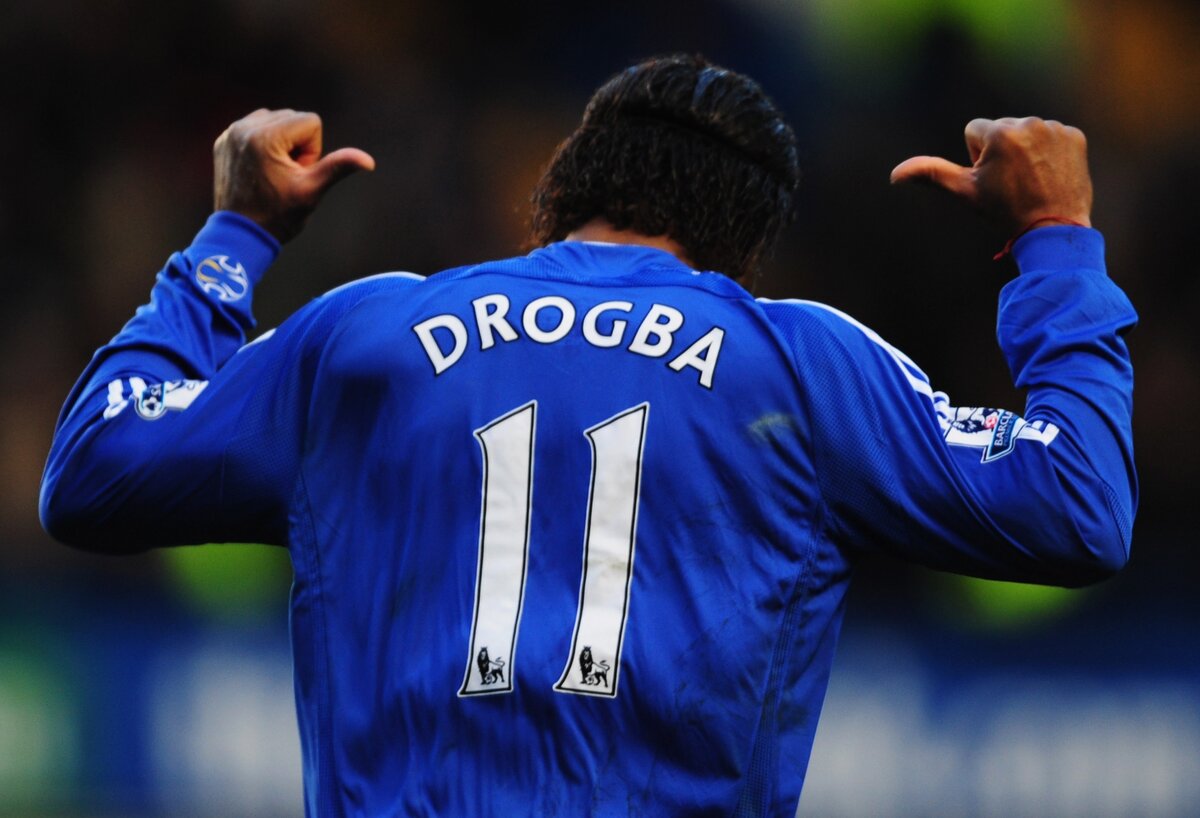 Дидье Дрогба в "Челси". (тест ниже). 