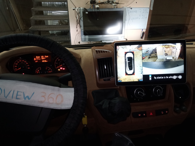 Установка системы кругового обзора на FIAT DUCATO (ДОМ НА КОЛЕСАХ) 