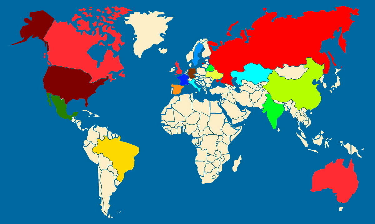 Map of the New World, 40×30 cm by Olga Bergilevich: History, Analysis & Facts | Arthive