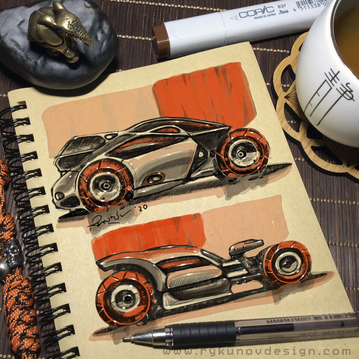 Тактические спорт-мобили для аркады, от RykunovDesign