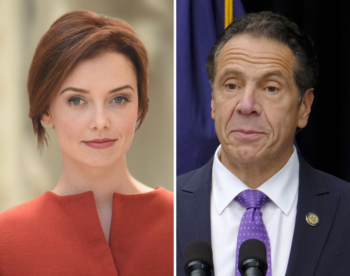 Слева: Линдси Бойлан - одна из обвиняющих.  