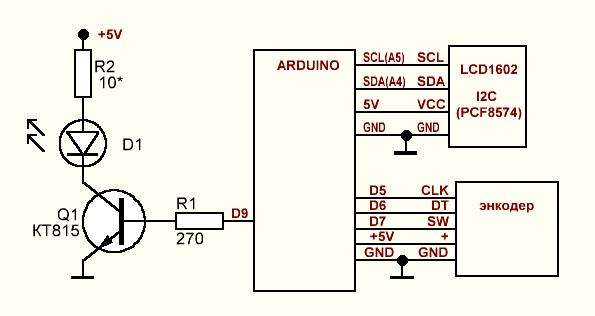 Тахометр на ардуино своими руками схема