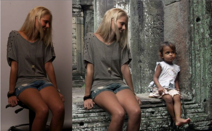 Зилла ван ден Борн троллит, изображая фиктивное путешествие