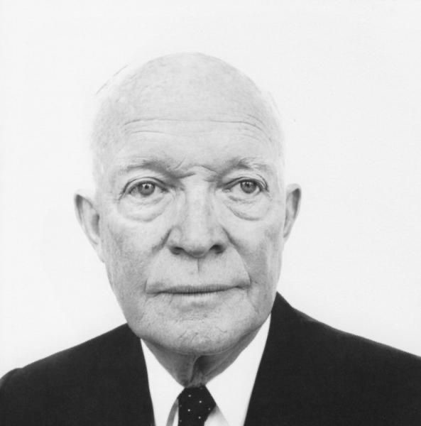 34-й президент США Дуайт Дэвид Эйзенхауэр.