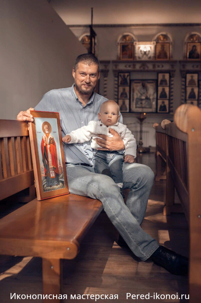 Мерная икона для младенца. Иконописная мастерская "Перед иконой" pered-ikonoi.ru