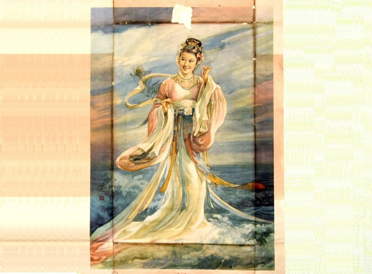 Плакат «Лошэнь – Богиня реки Лочуань» размером 70 см * 50 см, 1959 г.