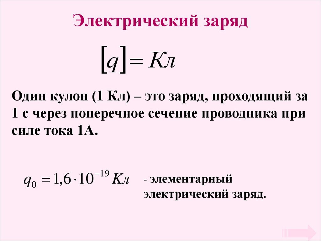 Энергия электрического взаимодействия