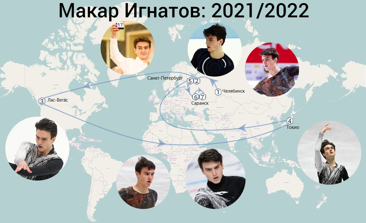 Макар Игнатов его соревнования 21/22 в разных точках мира🗺